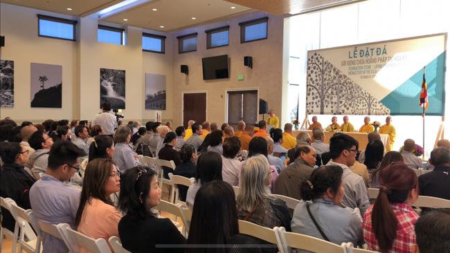 Lễ đặt đá xây dựng chùa Hoằng Pháp tại Hoa Kỳ