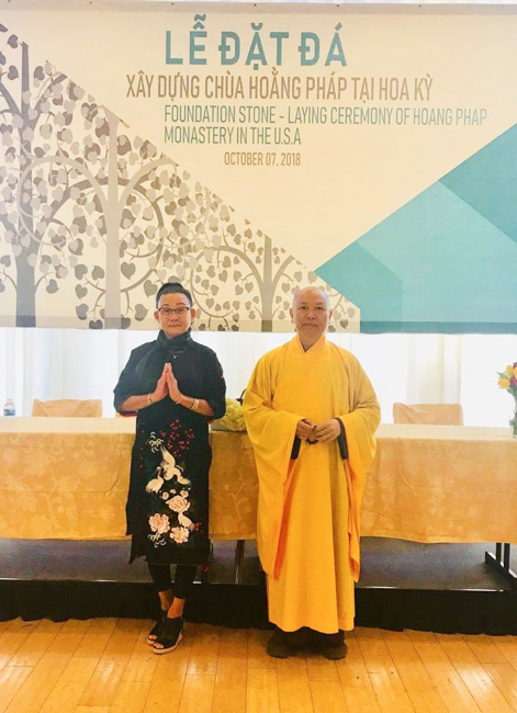 Lễ đặt đá xây dựng chùa Hoằng Pháp tại Hoa Kỳ