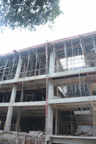 Concrete Pouring the 4th  Floor of the Multifunctional Building