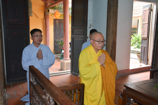 The Founder 's death anniversary at Tây Khánh Pagoda in Thái Bình Province