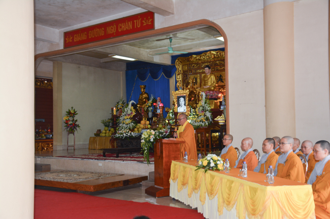 The Founder 's death anniversary at Tây Khánh Pagoda in Thái Bình Province