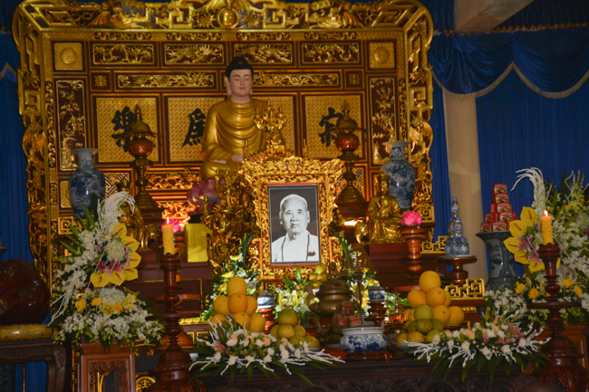 The Founder 's death anniversary at Tây Khánh Pagoda in Thái Bình Province