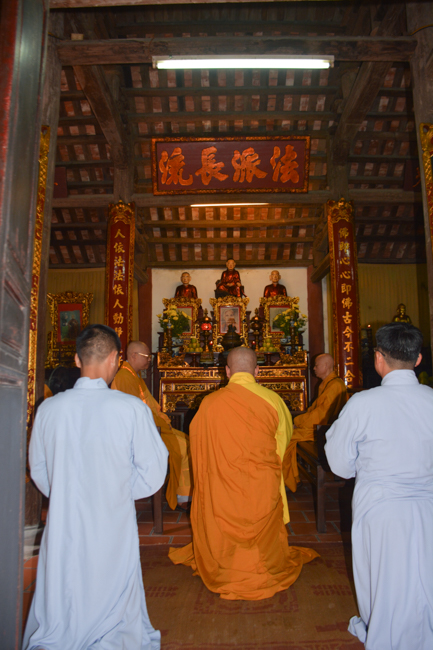The Founder 's death anniversary at Tây Khánh Pagoda in Thái Bình Province