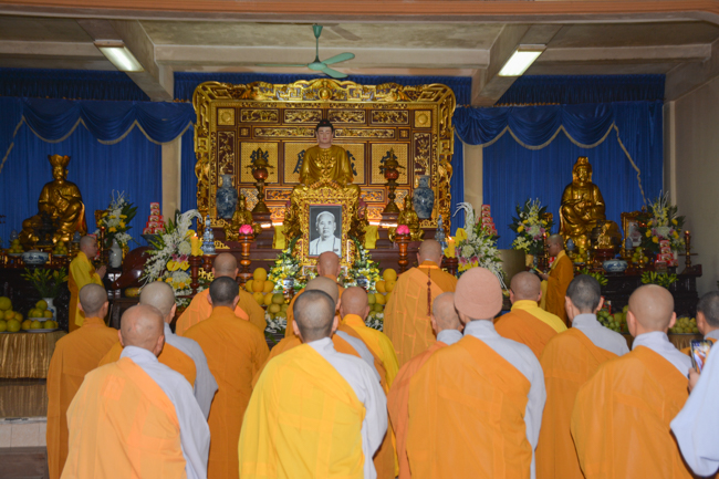 The Founder 's death anniversary at Tây Khánh Pagoda in Thái Bình Province