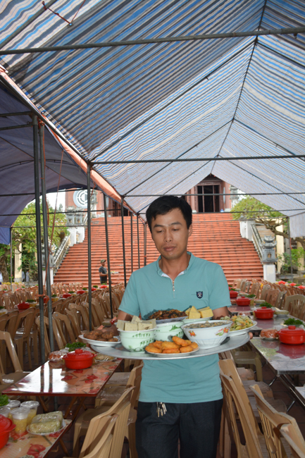 The Founder 's death anniversary at Tây Khánh Pagoda in Thái Bình Province