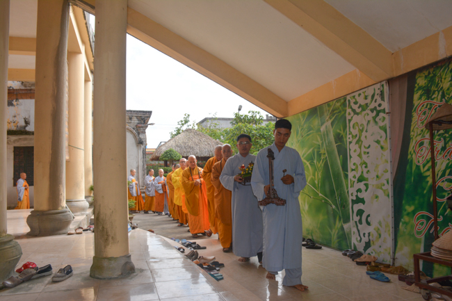 The Founder 's death anniversary at Tây Khánh Pagoda in Thái Bình Province