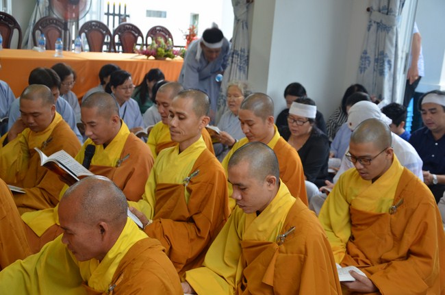 The ceremony praying for rebirth in Long An Province and Hoc Mon District