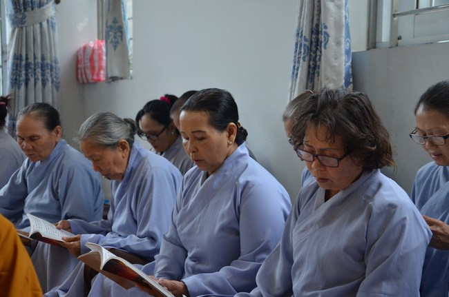 The ceremony praying for rebirth in Long An Province and Hoc Mon District