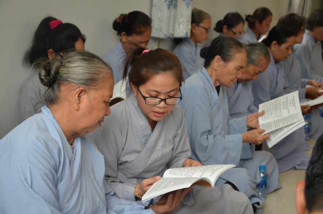 The ceremony praying for rebirth in Long An Province and Hoc Mon District