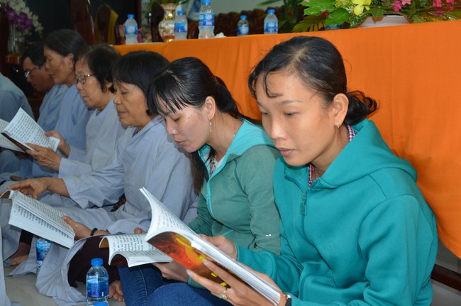 The ceremony praying for rebirth in Long An Province and Hoc Mon District