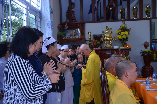 The ceremony praying for rebirth in Long An Province and Hoc Mon District