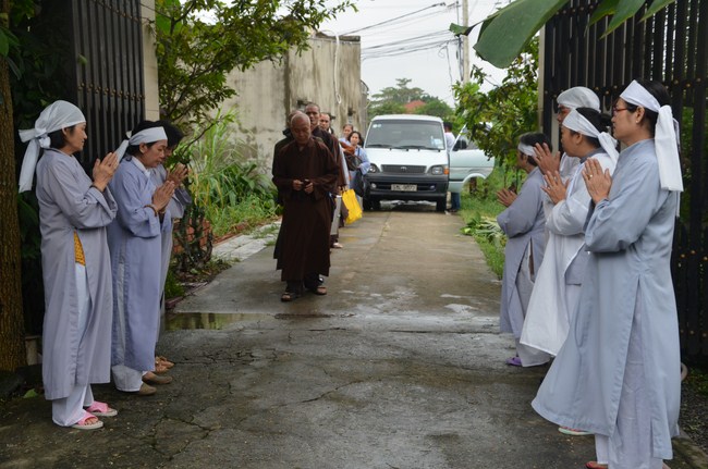 The ceremony praying for rebirth in Long An Province and Hoc Mon District