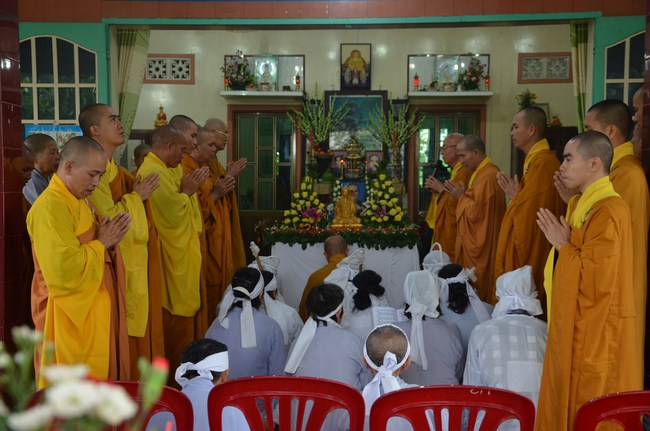 The ceremony praying for rebirth in Long An Province and Hoc Mon District