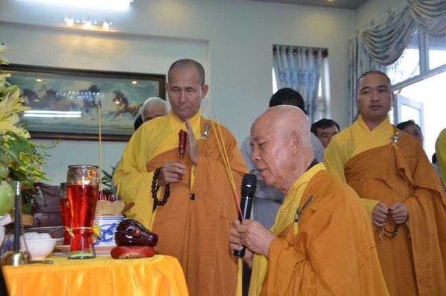 The ceremony praying for rebirth in Long An Province and Hoc Mon District