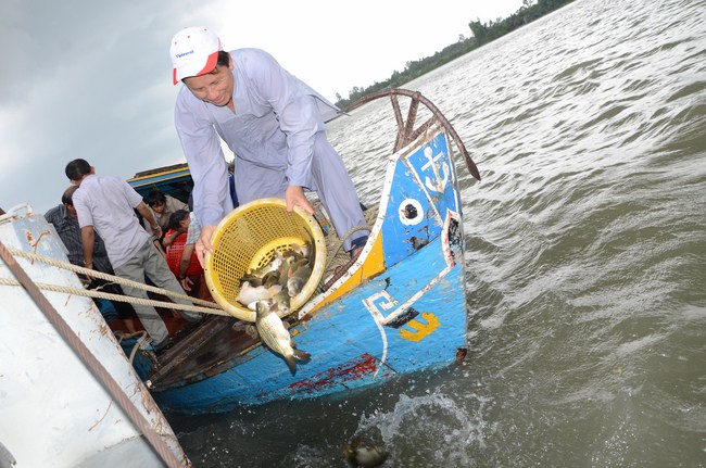 The ceremony praying for rebirth in Long An Province and Hoc Mon District