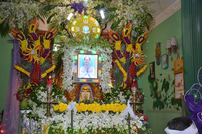 A praying ceremony for the rebirth and releasing creatures in Cu Chi