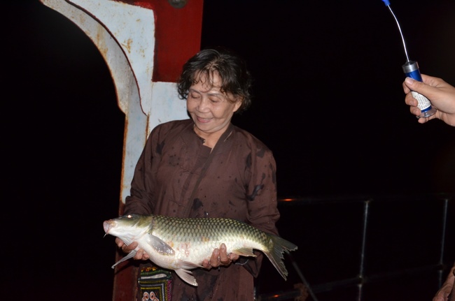 A praying ceremony for the rebirth and releasing creatures in Cu Chi