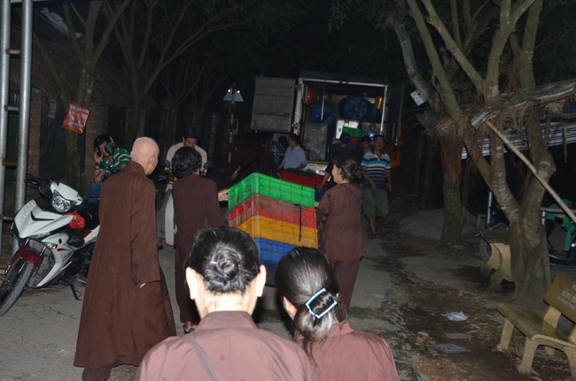 A praying ceremony for the rebirth and releasing creatures in Cu Chi