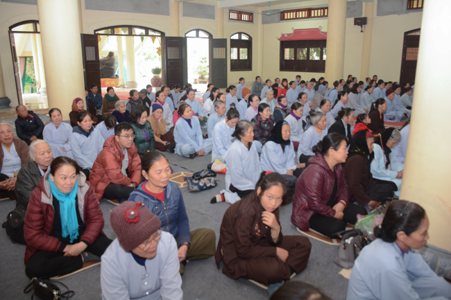 The ceremony of taking refuge at Tay Khanh Pagoda - Thai Binh