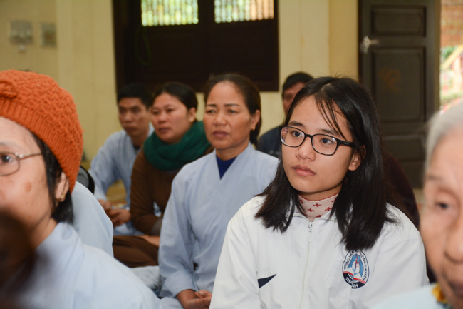 The ceremony of taking refuge at Tay Khanh Pagoda - Thai Binh