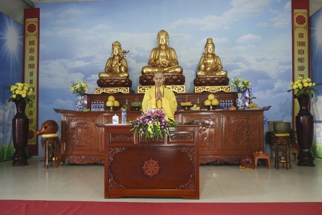 The 6th retreat of “Study of the Buddha's Practice  at Dong Cao pagoda in Thanh Hoa.