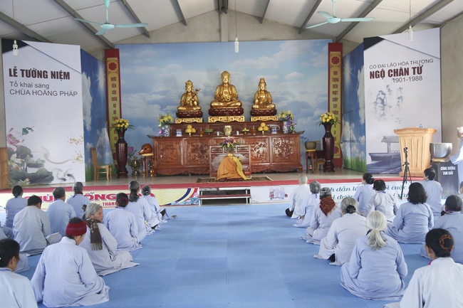 The 6th retreat of “Study of the Buddha's Practice  at Dong Cao pagoda in Thanh Hoa.