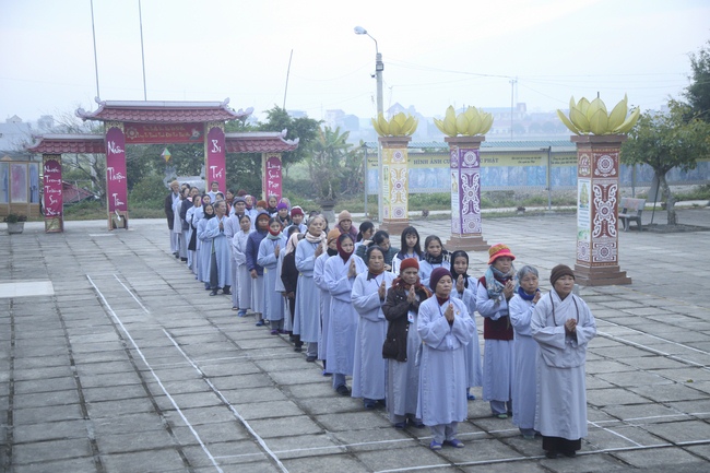 The 6th retreat of “Study of the Buddha's Practice  at Dong Cao pagoda in Thanh Hoa.