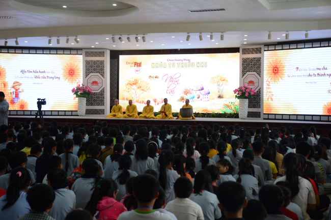 Khóa tu thiếu nhi “Em Về Bên Phật”