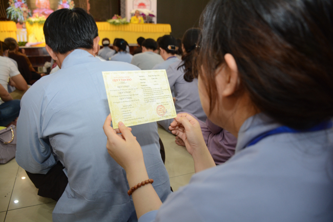 The third “Take Refuge with the Triple Gems” Ceremony in 2018