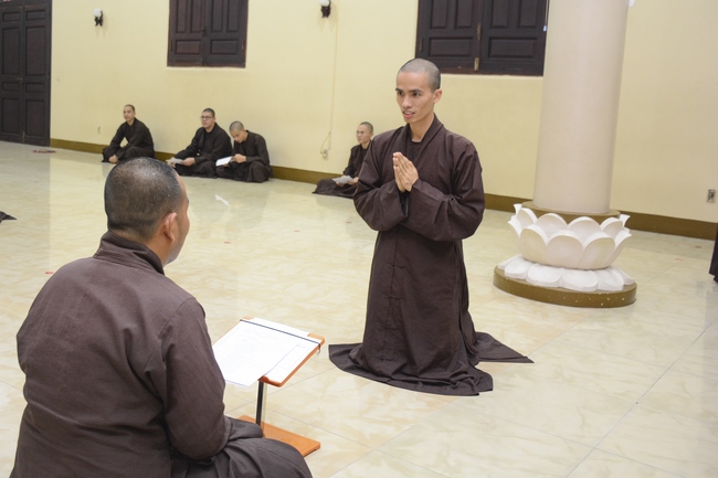 Examining before the fully ordination