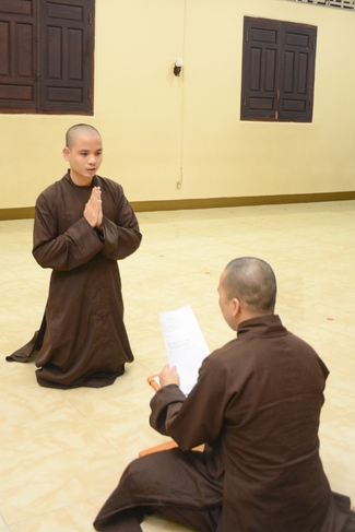 Examining before the fully ordination