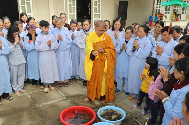 One-day cultivation of reciting the Buddha’s name at Dong Cao Pagoda in Thanh Hoa province