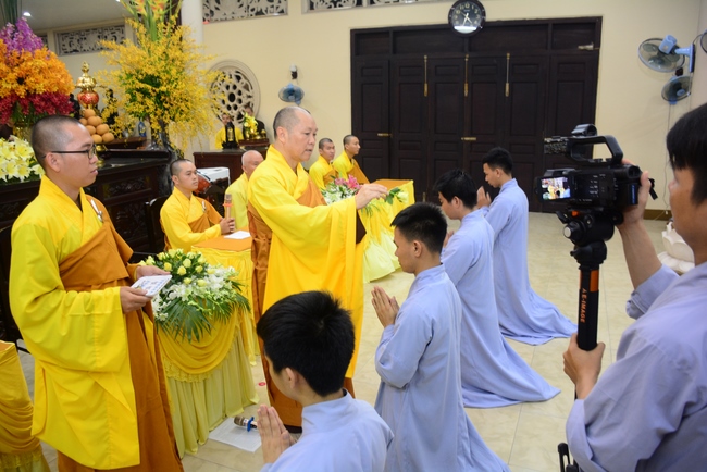 The first ordination ceremony in 2018