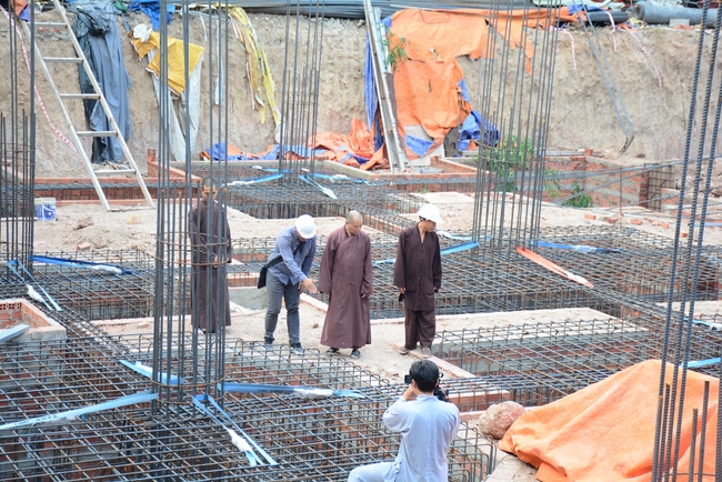 Basement concrete pouring the Multifunctional Building