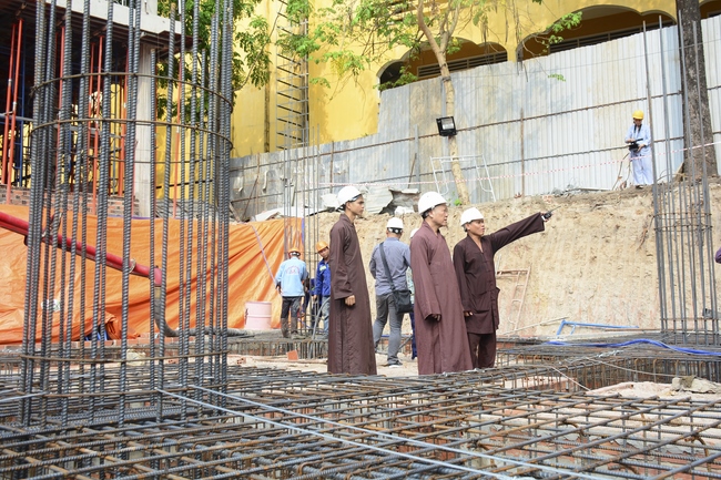 Basement concrete pouring the Multifunctional Building