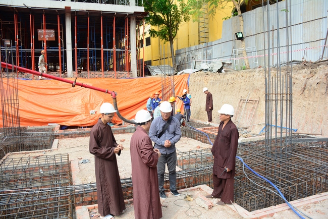 Basement concrete pouring the Multifunctional Building
