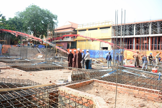 Basement concrete pouring the Multifunctional Building
