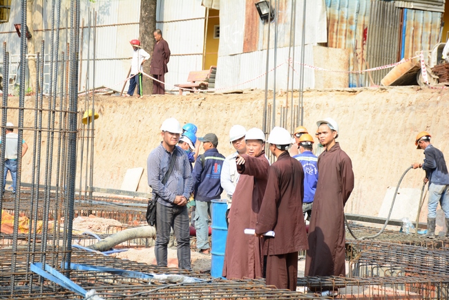 Basement concrete pouring the Multifunctional Building