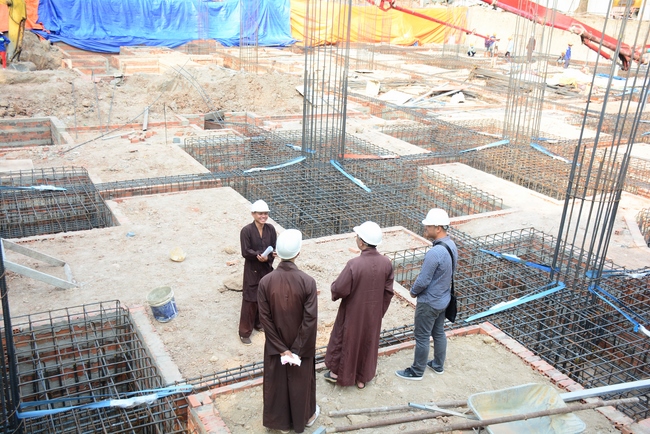 Basement concrete pouring the Multifunctional Building