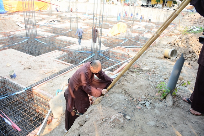Basement concrete pouring the Multifunctional Building
