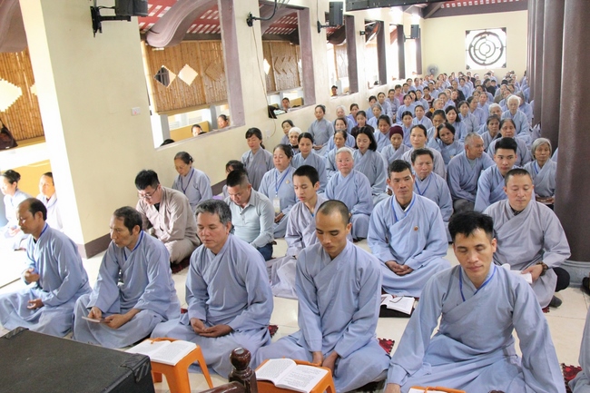 Khóa tu “Một ngày an lạc và lễ Ngũ Bách danh” tại chùa Hòa Phúc