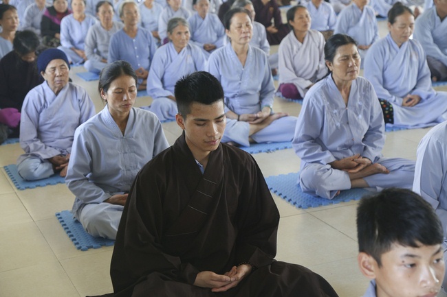 One-Day Cultivation reciting the Buddha’s name at Dong Cao Pagoda in Thanh Hoa Province