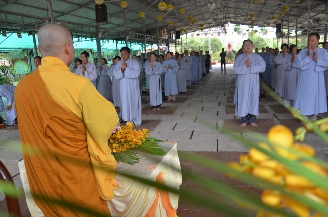 One-day cultivation at Hoang Phap Pagoda in Cambodia