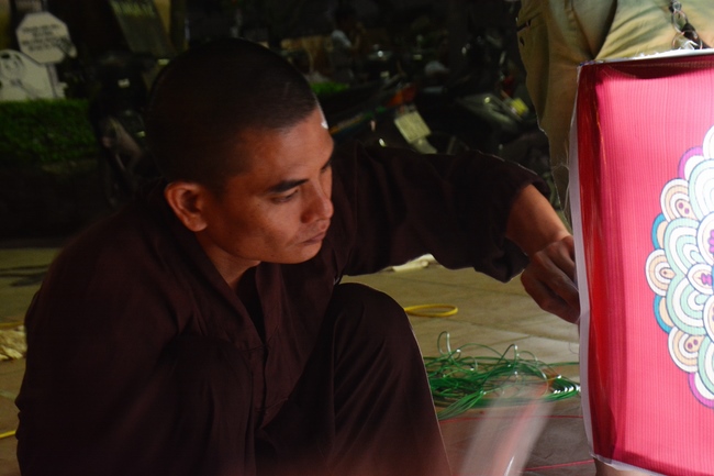 The affairs of preparing for the great ceremony of the Buddha's Birthday at Tay Khanh pagoda in Thai Binh province