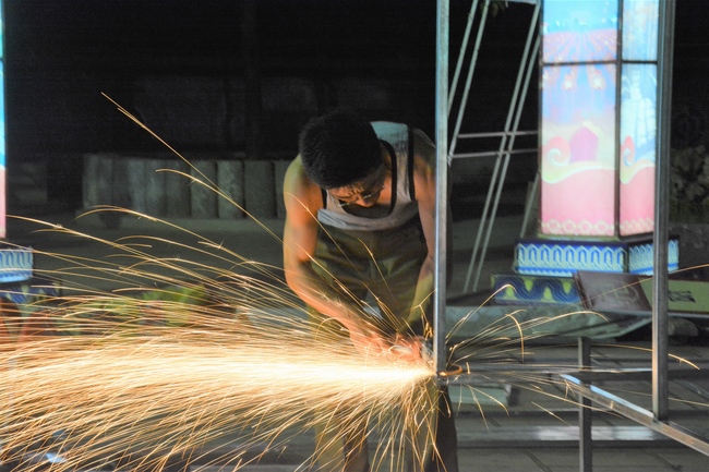 The affairs of preparing for the great ceremony of the Buddha's Birthday at Tay Khanh pagoda in Thai Binh province