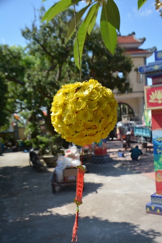 The affairs of preparing for the great ceremony of the Buddha's Birthday at Tay Khanh pagoda in Thai Binh province