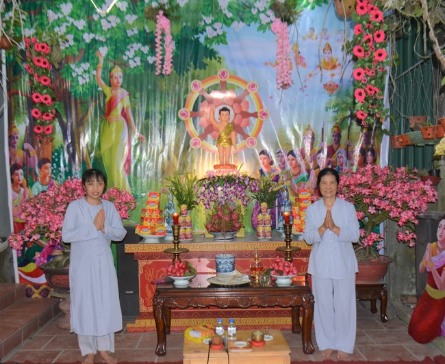 The affairs of preparing for the great ceremony of the Buddha's Birthday at Tay Khanh pagoda in Thai Binh province