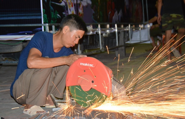 The affairs of preparing for the great ceremony of the Buddha's Birthday at Tay Khanh pagoda in Thai Binh province