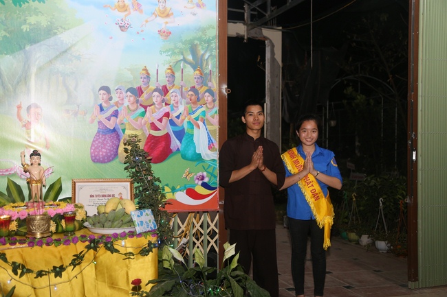 The affairs of preparing for the great ceremony of the Buddha's Birthday at Dong Cao pagoda in Thanh Hoa province