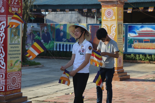The affairs of preparing for the great ceremony of the Buddha's Birthday at Dong Cao pagoda in Thanh Hoa province